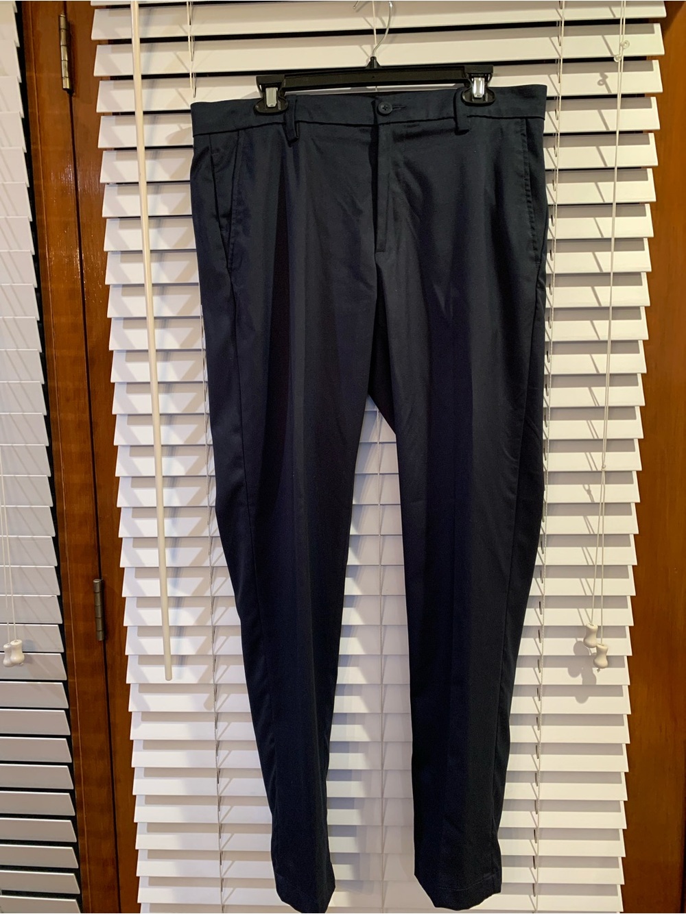 Amazon Essentials Navy Chino Pants Men 34x32 Slim-Fit Straight Wrinkle Resistant